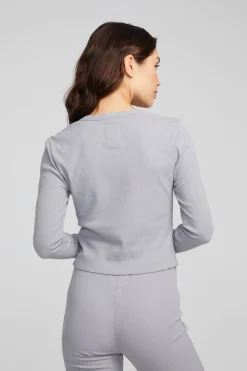 Chaser Brand Moonlight Silver Grey Long Sleeve Best