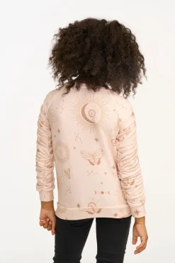 Chaser Brand Mystical Sky Shirred Cozy Knit Pullover Hot