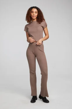 Chaser Brand Nahal Deep Taupe Tee Outlet