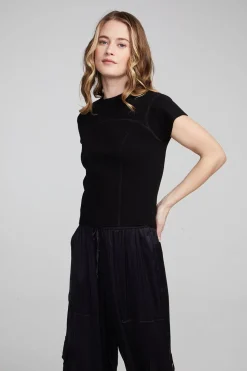 Chaser Brand Nahal Shadow Black Tee Discount