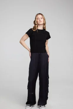 Chaser Brand Nahal Shadow Black Tee Discount