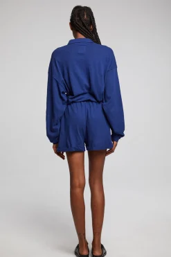 Chaser Brand Nocelle French Blue Jumpsuit Cheap