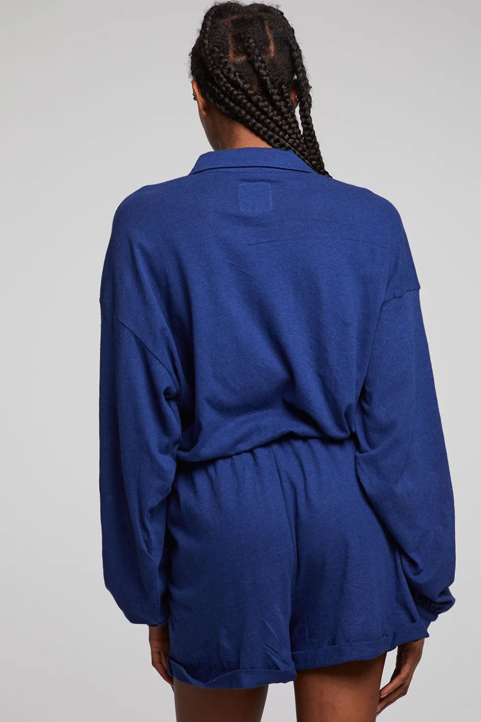 Chaser Brand Nocelle French Blue Jumpsuit Cheap