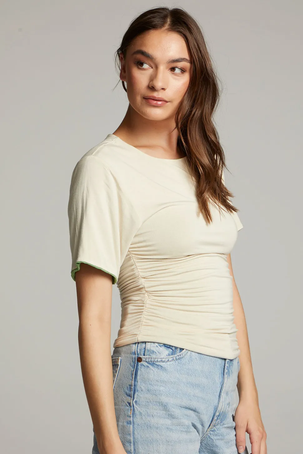 Chaser Brand Ocala Whitecap Grey And Piquant Green Reversible Top Sale