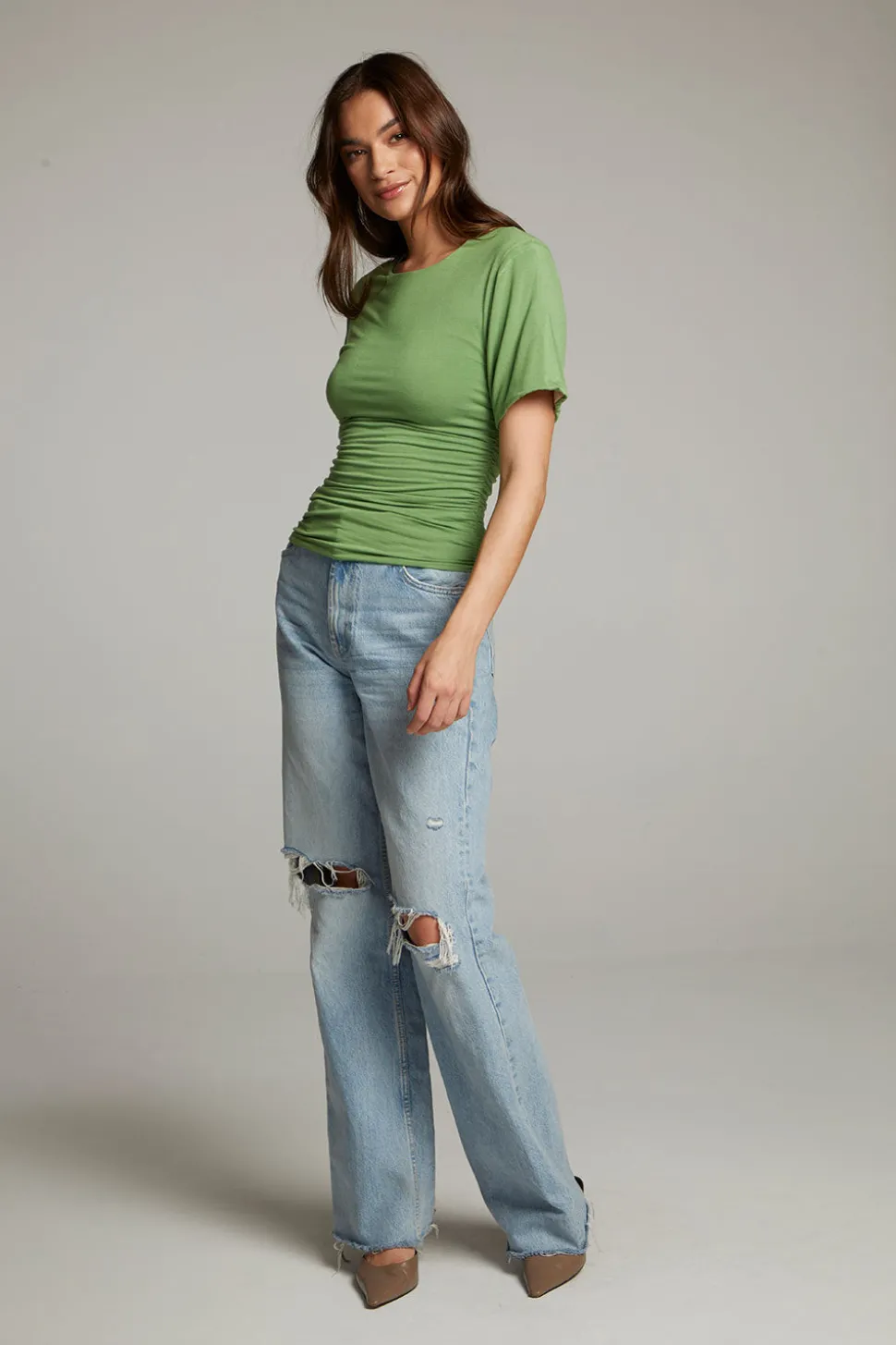 Chaser Brand Ocala Whitecap Grey And Piquant Green Reversible Top Sale