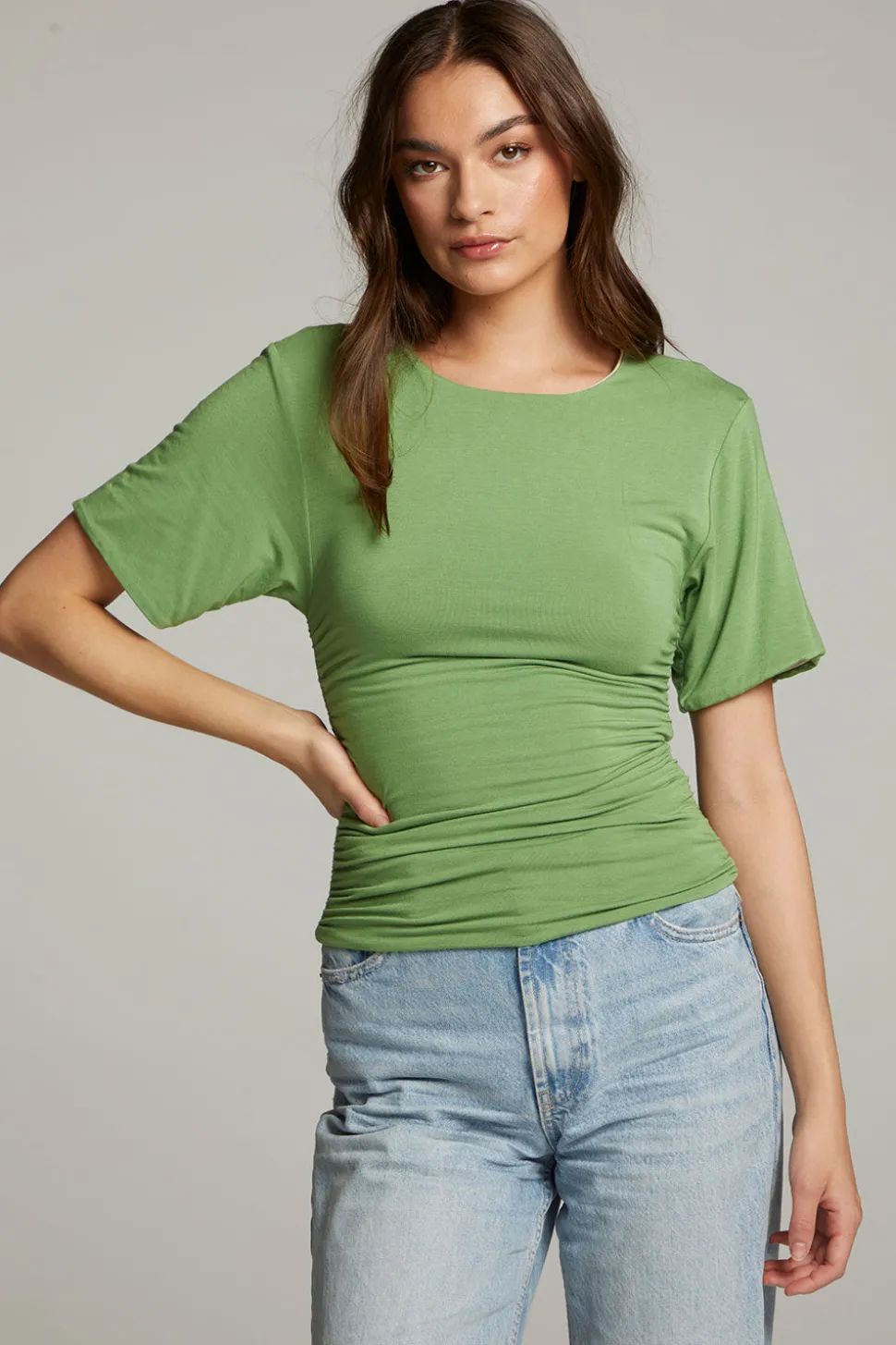 Chaser Brand Ocala Whitecap Grey And Piquant Green Reversible Top Sale