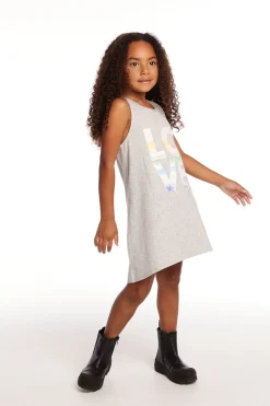 Chaser Brand Ombre Love Girls Cotton Jersey Tank Dress Hot
