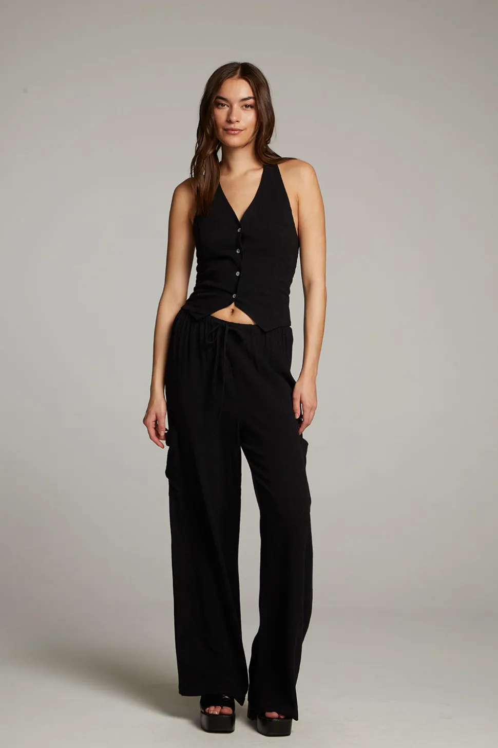 Chaser Brand Orlando True Black Vest Outlet