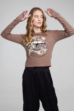 Chaser Brand Paisley Lips Long Sleeve Store