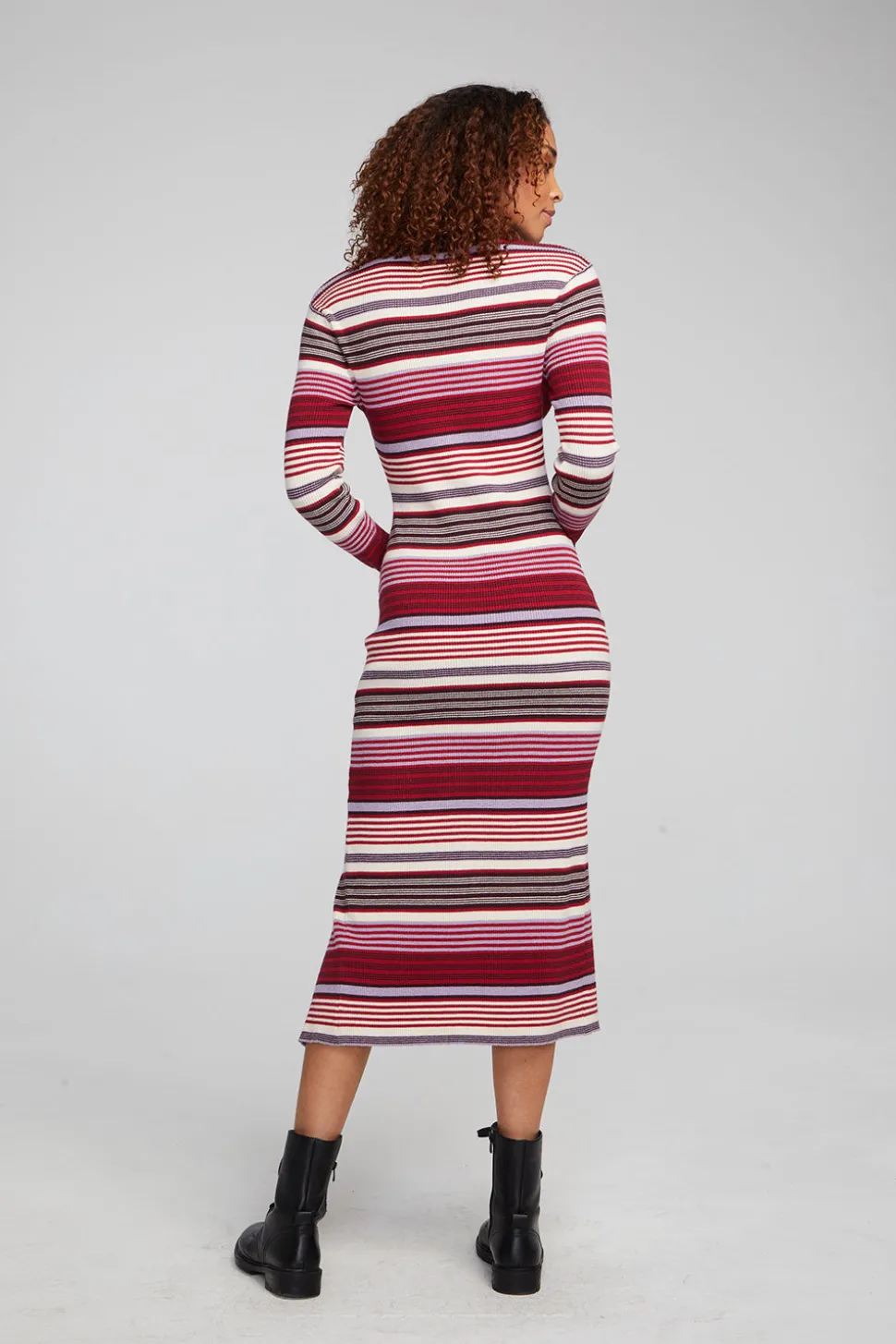 Chaser Brand Palm Roxy Stripe Midi Dress Cheap