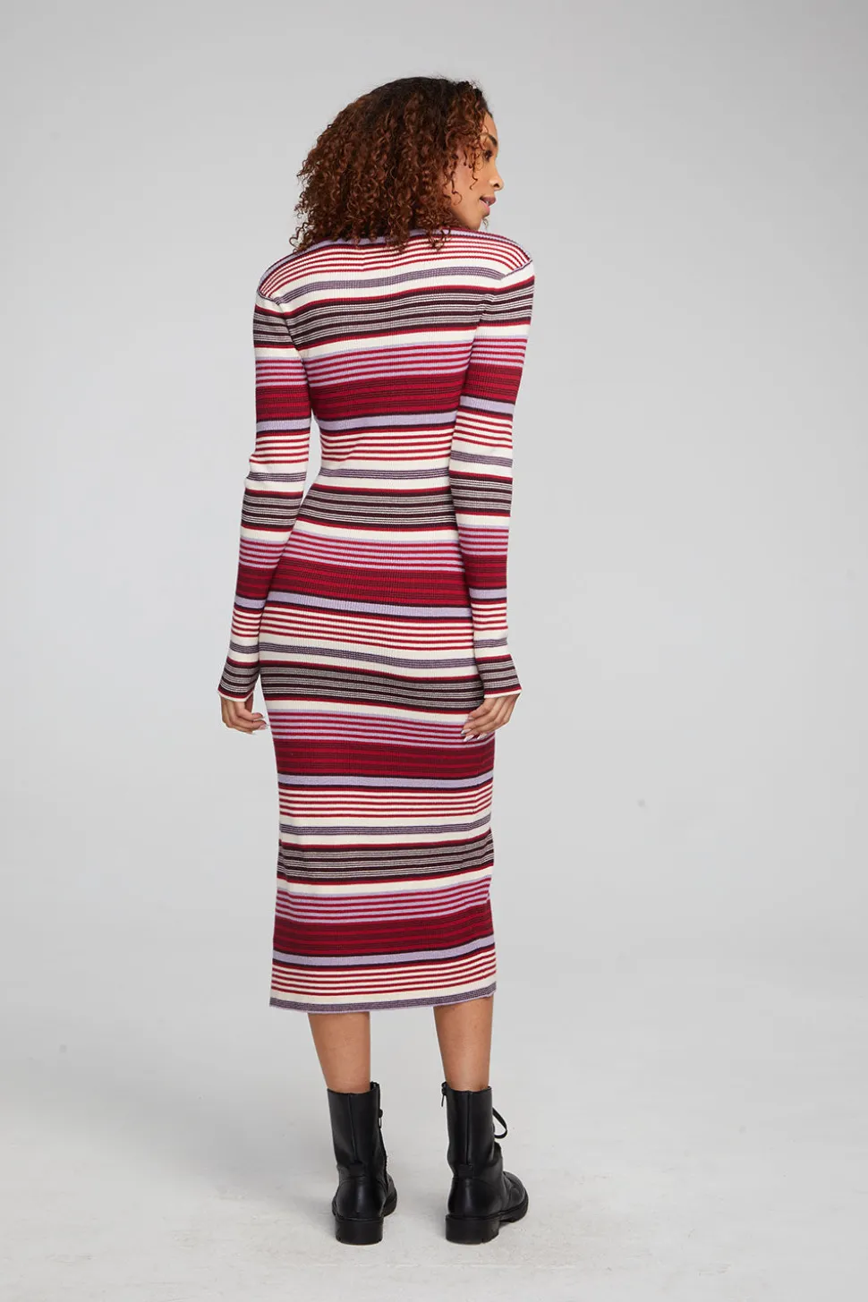 Chaser Brand Palm Roxy Stripe Midi Dress Cheap