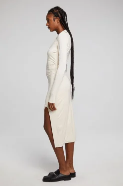 Chaser Brand Palmm Whitecap Grey Midi Dress Flash Sale