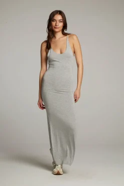 Chaser Brand Panther Heather Grey Maxi Dress Best