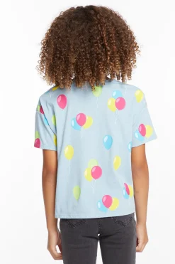 Chaser Brand Party Balloons Girls Tee Hot