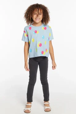 Chaser Brand Party Balloons Girls Tee Hot
