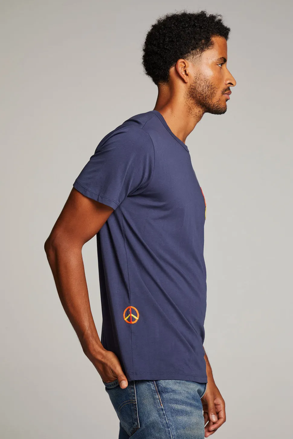 Chaser Brand Peace Script Mens Tee Fashion