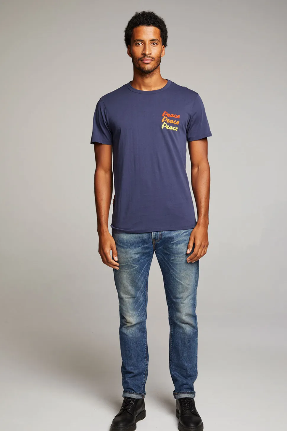 Chaser Brand Peace Script Mens Tee Fashion