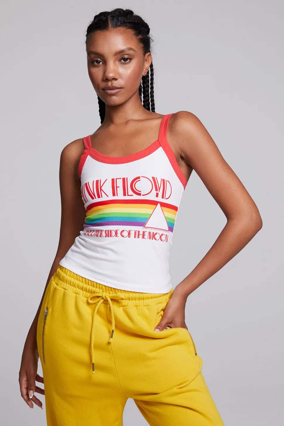 Chaser Brand Pink Floyd Rainbow Dark Side Of The Moon Tank Top Outlet