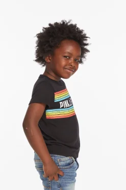 Chaser Brand Pink Floyd Rainbow Stripe Boys Tee Fashion