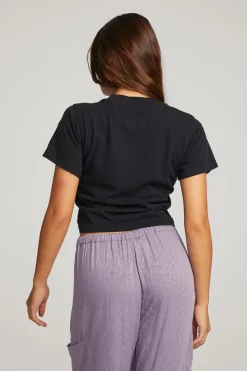 Chaser Brand Pink Floyd Retro Band Crop Tee Outlet