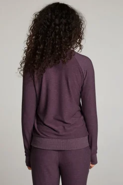 Chaser Brand Plum Perfect Long Sleeve Raglan Pullover Store