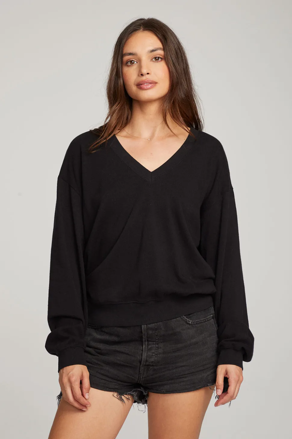 Chaser Brand Poppy Black Pullover Shop