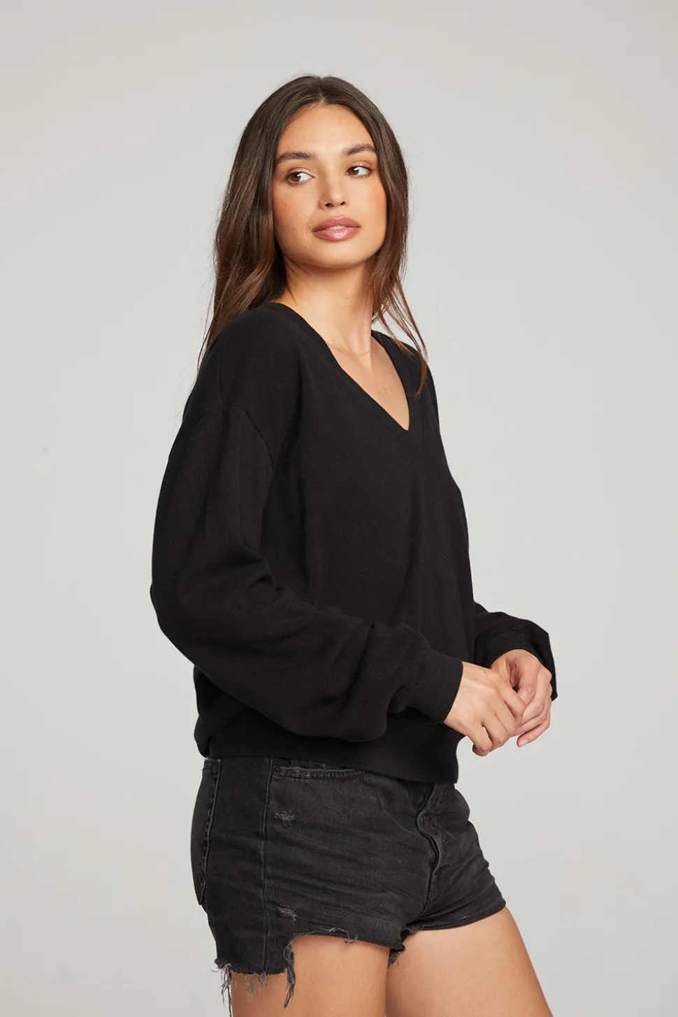 Chaser Brand Poppy Black Pullover Shop