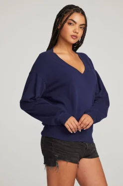 Chaser Brand Poppy Sapphire Pullover Store