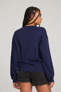 Chaser Brand Poppy Sapphire Pullover Store