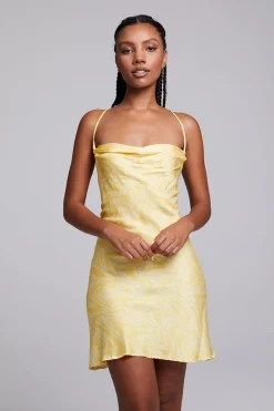 Chaser Brand Positano Lemon Zest Slip Dress Clearance