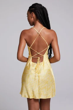 Chaser Brand Positano Lemon Zest Slip Dress Clearance