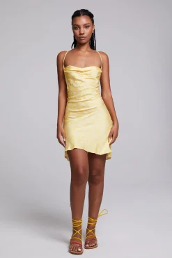 Chaser Brand Positano Lemon Zest Slip Dress Clearance