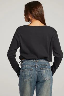 Chaser Brand Powell Licorice Long Sleeve Cheap
