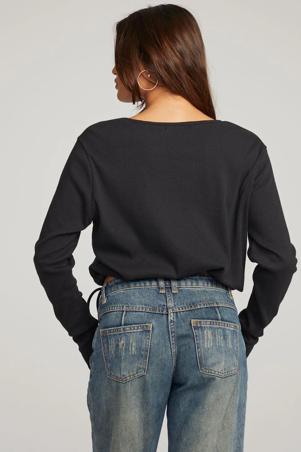 Chaser Brand Powell Licorice Long Sleeve Cheap