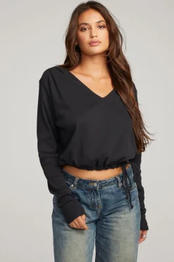Chaser Brand Powell Licorice Long Sleeve Cheap