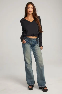 Chaser Brand Powell Licorice Long Sleeve Cheap