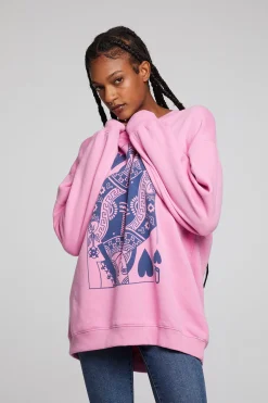 Chaser Brand Queen Of Hearts Pullover Online