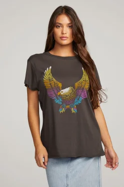 Chaser Brand Rainbow Eagle Tee Hot