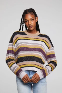 Chaser Brand Ramonee Haight Street Stripe Pullover Outlet