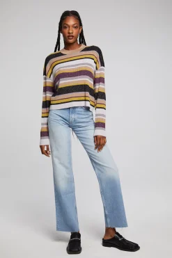 Chaser Brand Ramonee Haight Street Stripe Pullover Outlet