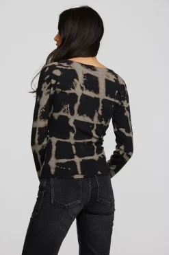 Chaser Brand Recycled Vintage Rib Long Sleeve Top With Twist Detail Store