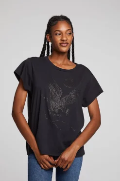 Chaser Brand Rhinestone Eagle Tee Hot