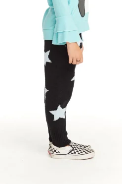 Chaser Brand Ribbed Panel Licorice Star Legging Shop