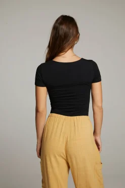 Chaser Brand River True Black Bodysuit Outlet