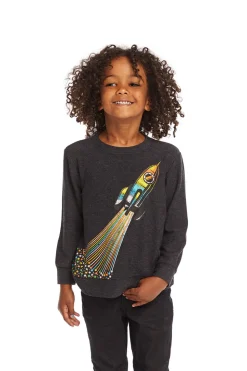 Chaser Brand Rocket Ship Long Sleeve Flash Sale