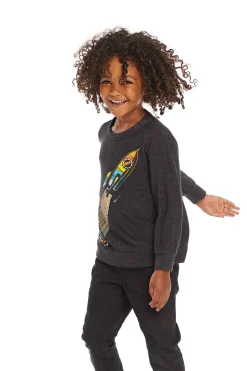 Chaser Brand Rocket Ship Long Sleeve Flash Sale