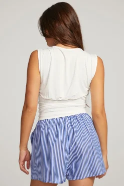 Chaser Brand Rodeo White Tank Top Cheap