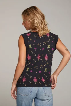 Chaser Brand Rolled Night Palm Armhole V-neck Muscle Tank Outlet