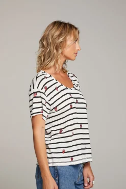 Chaser Brand Rolling Stones All Over Logo Tee Store