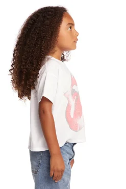 Chaser Brand Rolling Stones Classic Logo Girls Tee Cheap